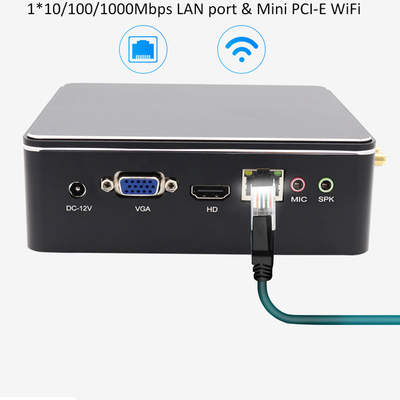 ซื้อ มินิคอมพิวเตอร์อุตสาหกรรม Intel I3 4005U 5005U I5 4200U 5200U กราฟิก HD 500 แบบพกพาอุตสาหกรรมไร้พัดลม Win10 มินิพีซี online manufacture