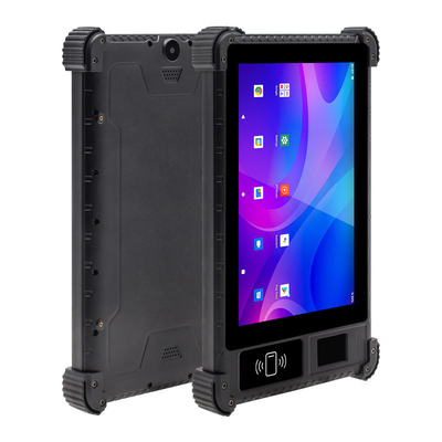 ลายนิ้วมือความปลอดภัยที่ทนทาน Nfc Rfid Touch Screen OEM แท็บเล็ตพีซี 8 นิ้ว 4G