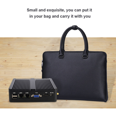 Fanless J4125 แบบพกพา OEM Industrial Mini PC ขนาดเล็ก Pocket Intel Mini Pc Computer