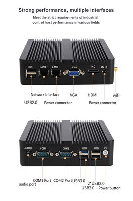 โลโก้ที่กำหนดเอง Intel Celeron J4125 Industrial Mini PC Computer Compact DW-M05