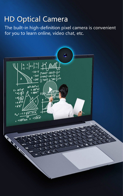 Full Alloy Slim I7 11th Gen แล็ปท็อป 15.6 1165G7 CPU ความเร็วสูงสำหรับวันที่โอนเกม Office